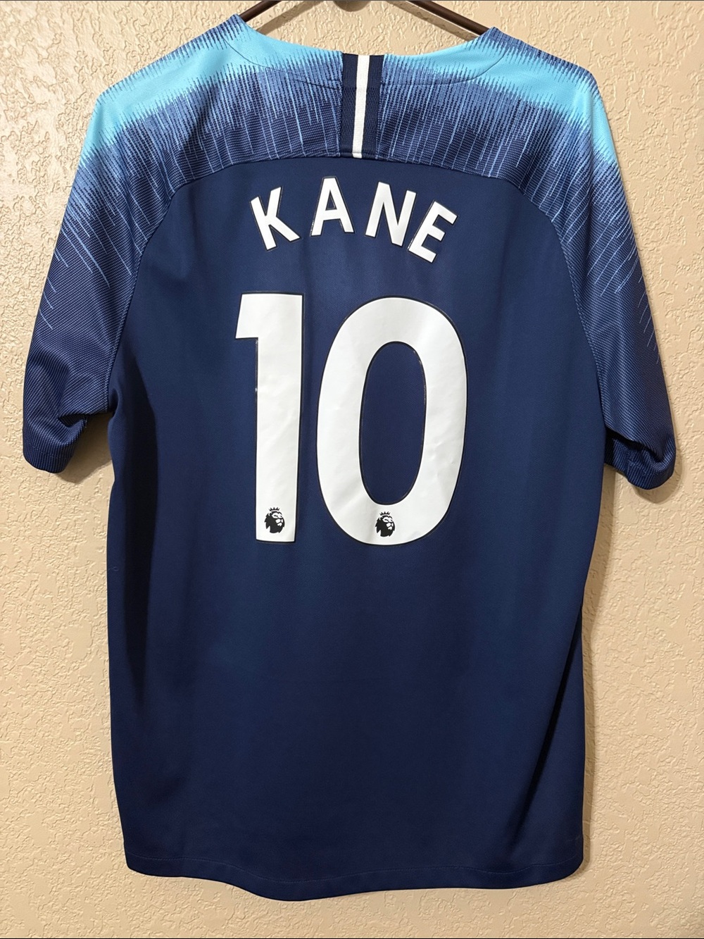 Nike Navy Blue Kids Soccer Jersey - Kane 10